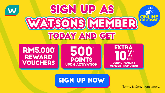 Register Watsons Malaysia